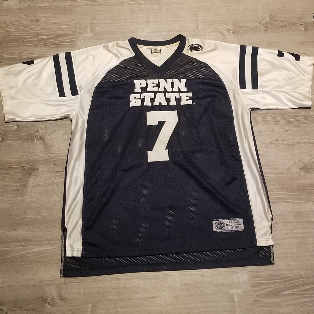 Vintage Foot Locker NCAA Penn State Football Jersey Mens XXL Blue White #7